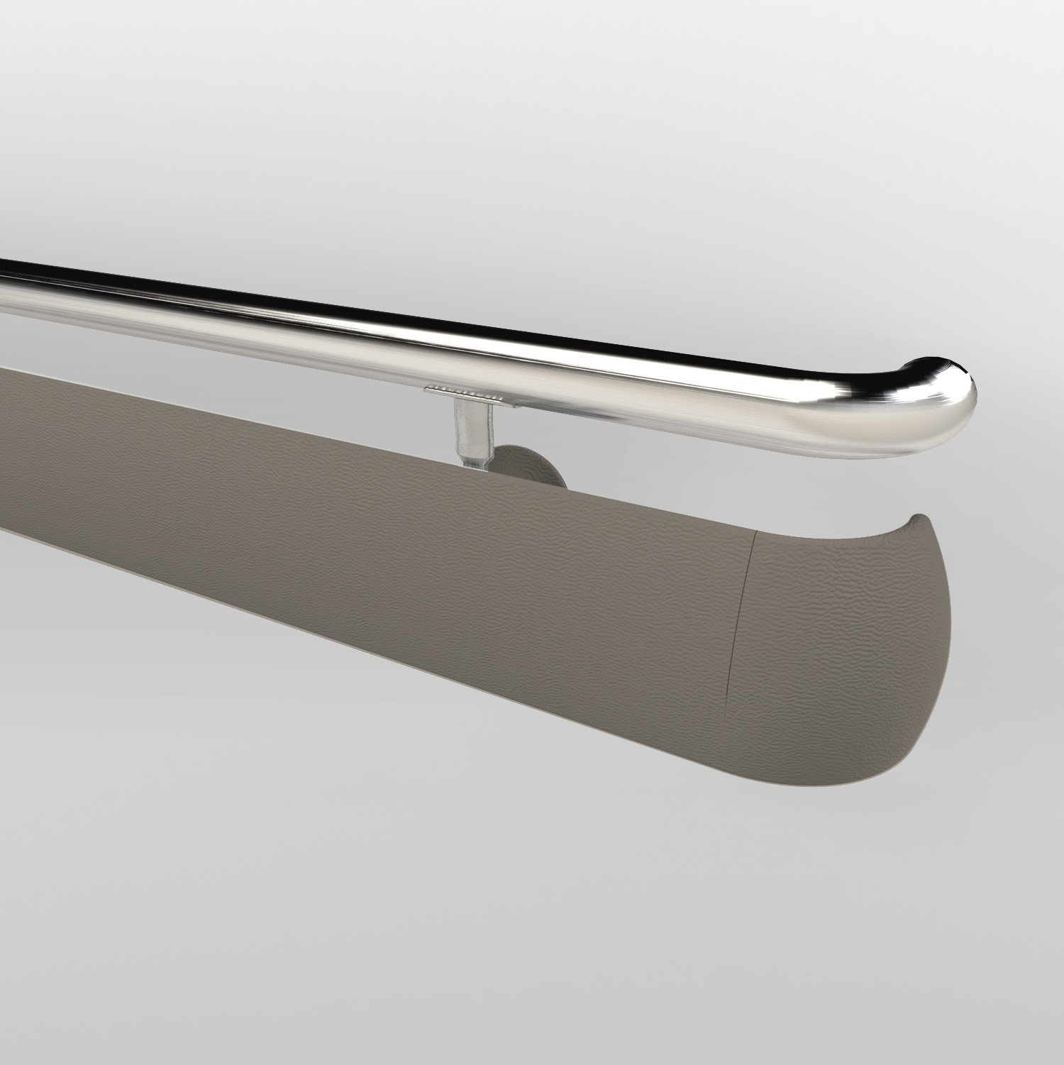 3500 Series Handrail-Stainless Steel Top/Vinyl Bottom