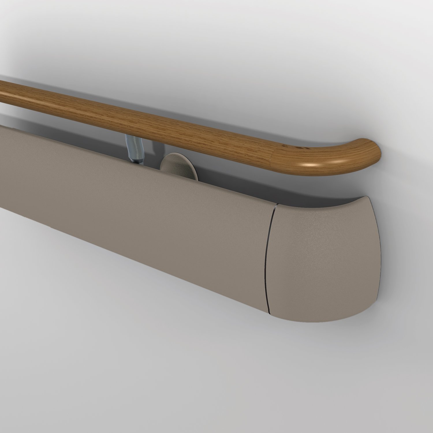 3500 Series Handrail-Wood Top/Vinyl Bottom