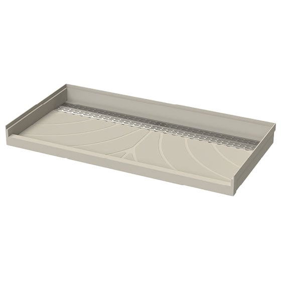 Rear Trench Drain Shower Base