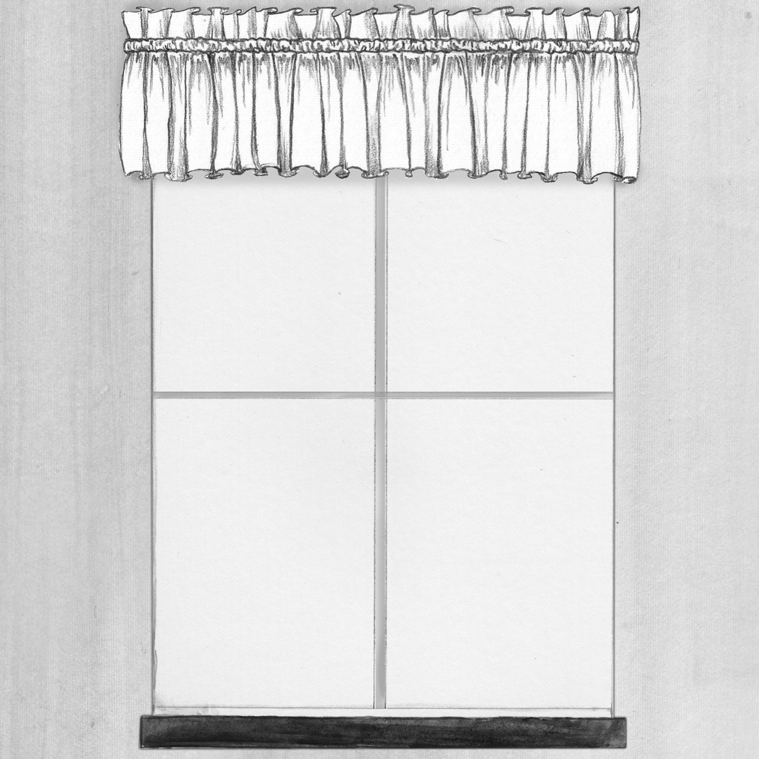 Straight Hem Rod Pocket Valance