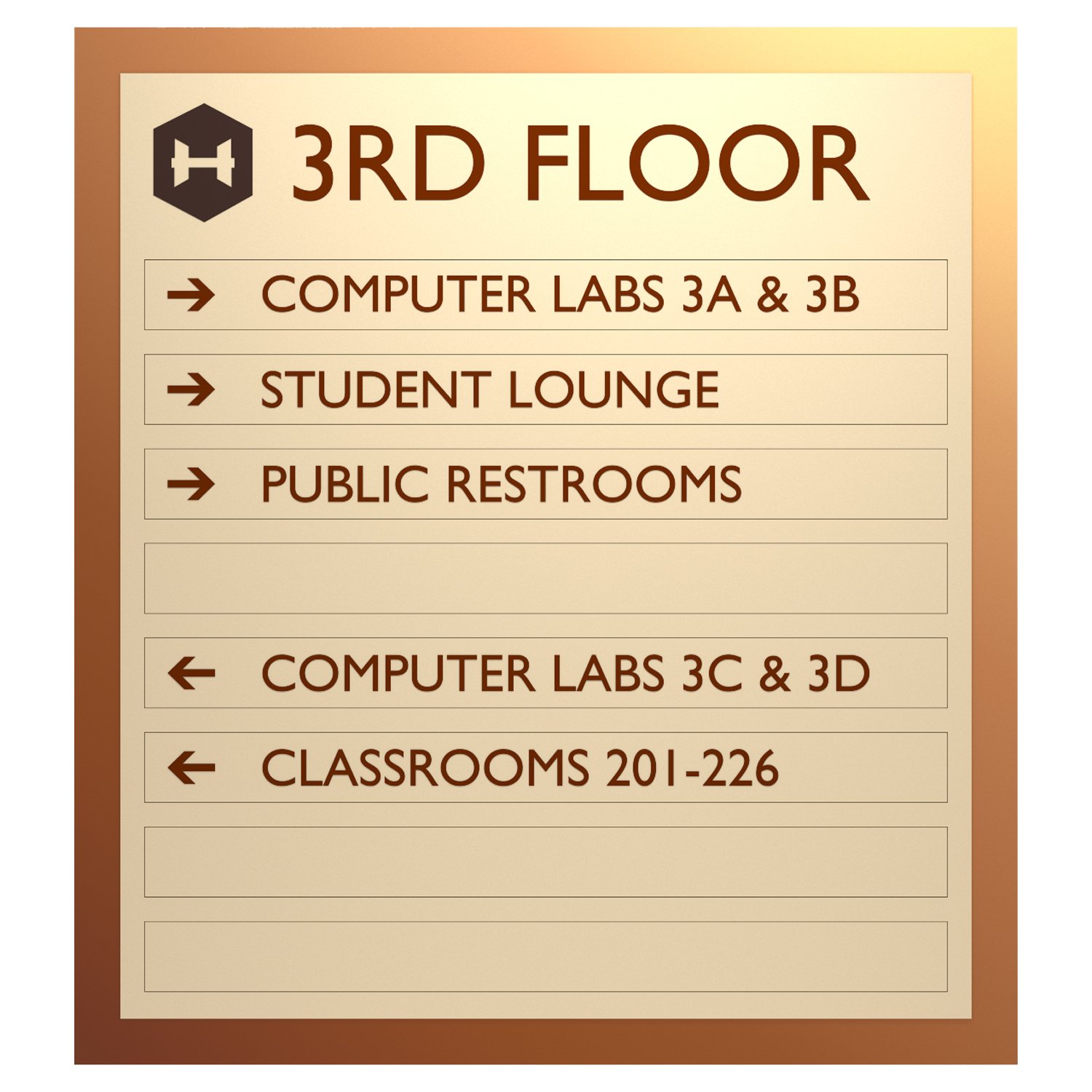 S503 Magnetic Modular Directory Sign