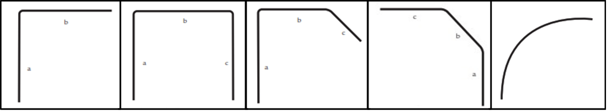 Examples of cubicle curtain track layouts