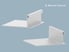 CRS/WT Shade - 3" Bottom Closure, 2'' Sample (White) for Commercial Roller Shades