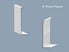 3" Front Fascia Sample (White) for Commercial Roller Shades