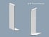 4.5" Front Fascia Sample (White) for Commercial Roller Shades