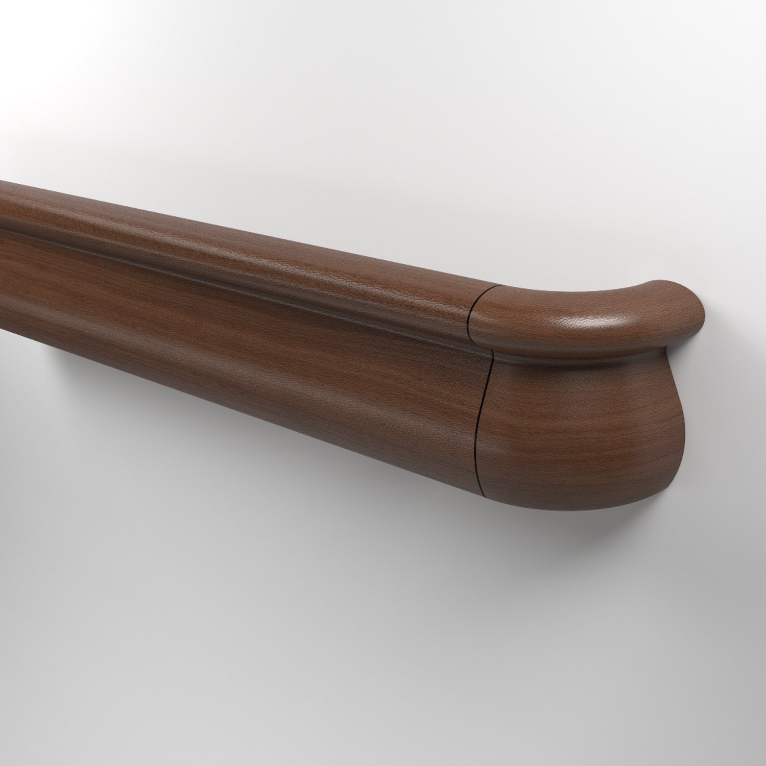 1000 handrail in Woodland Faux Wood finish