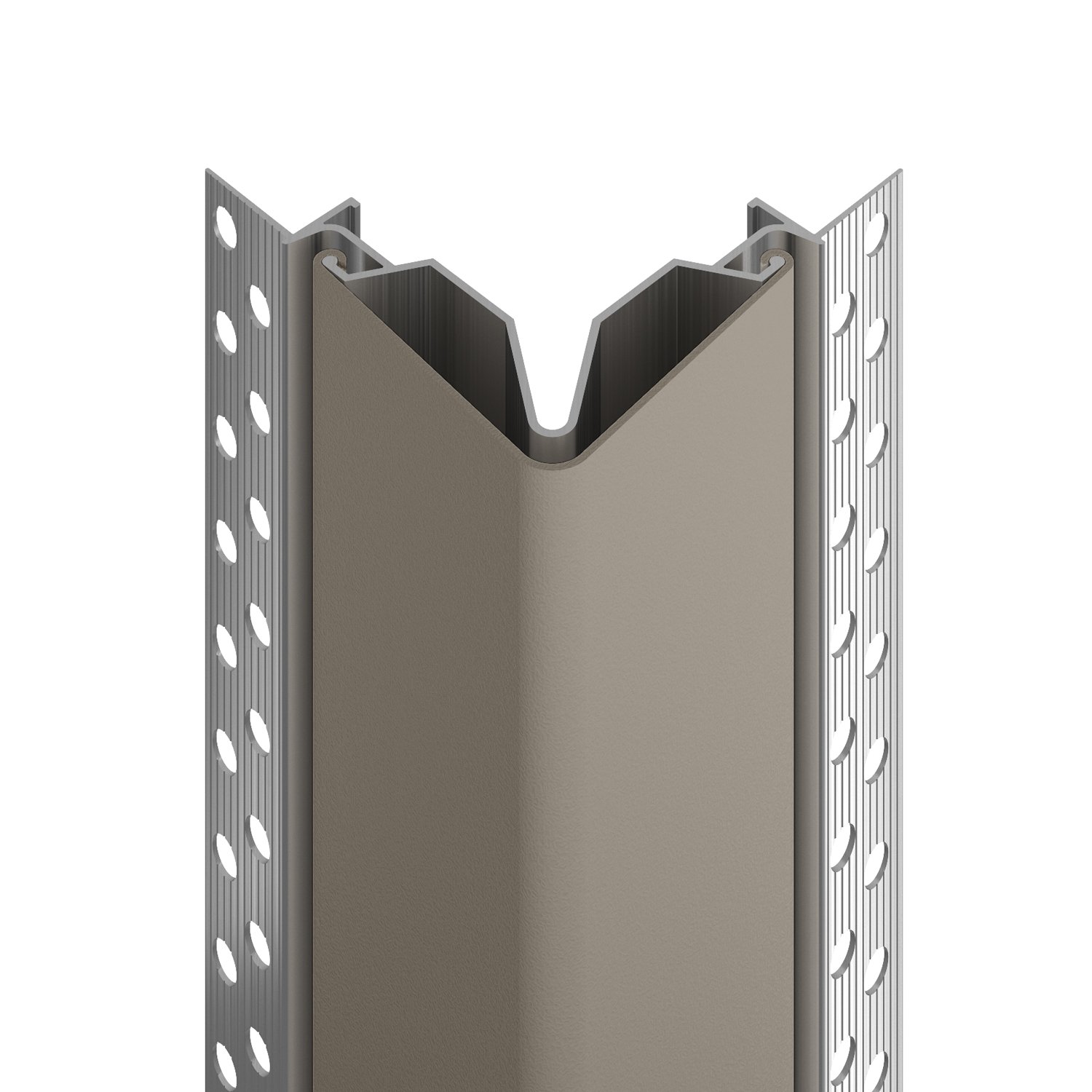 150F flush mount corner guard in shiprock gray