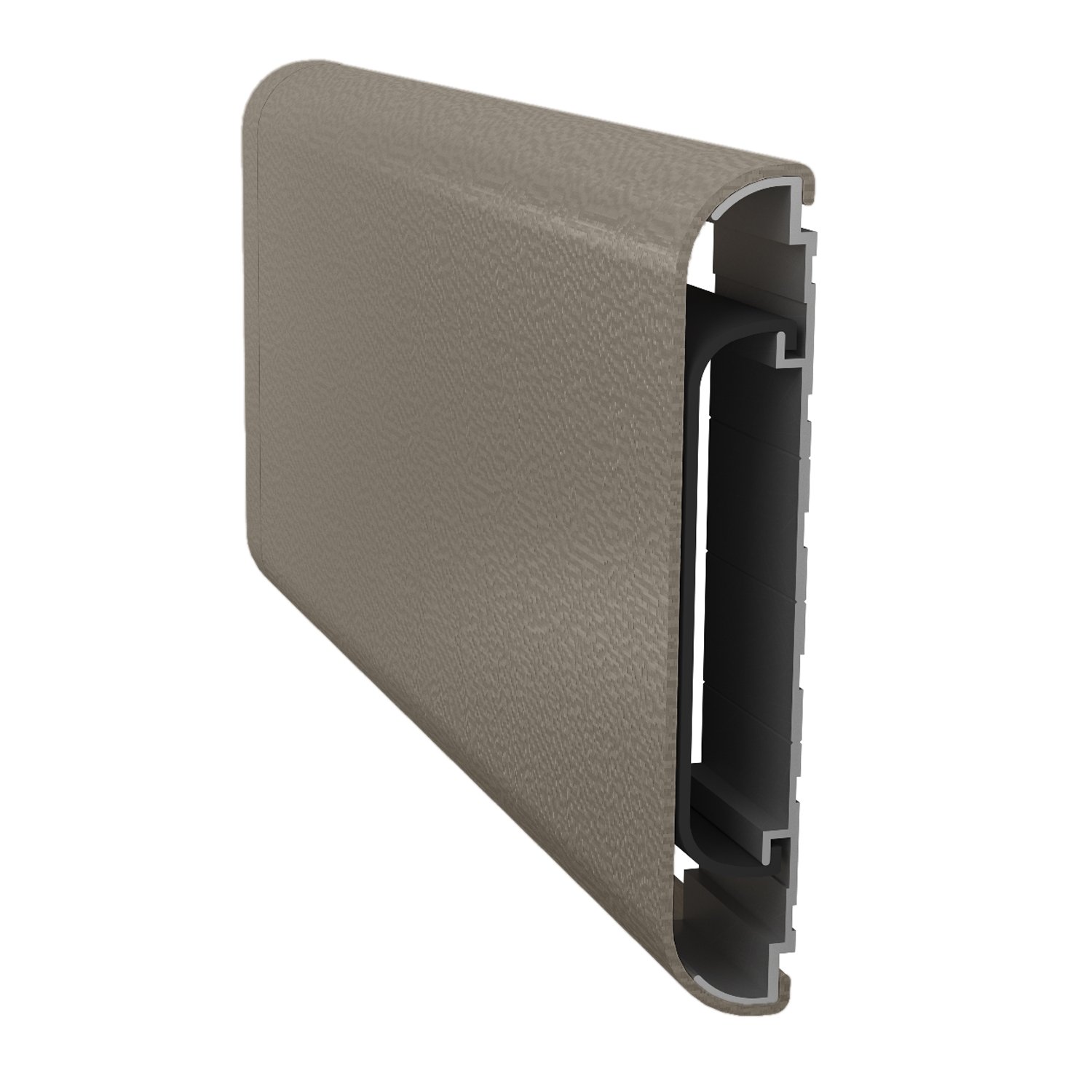 1600 rigid vinyl wall guard cut away view