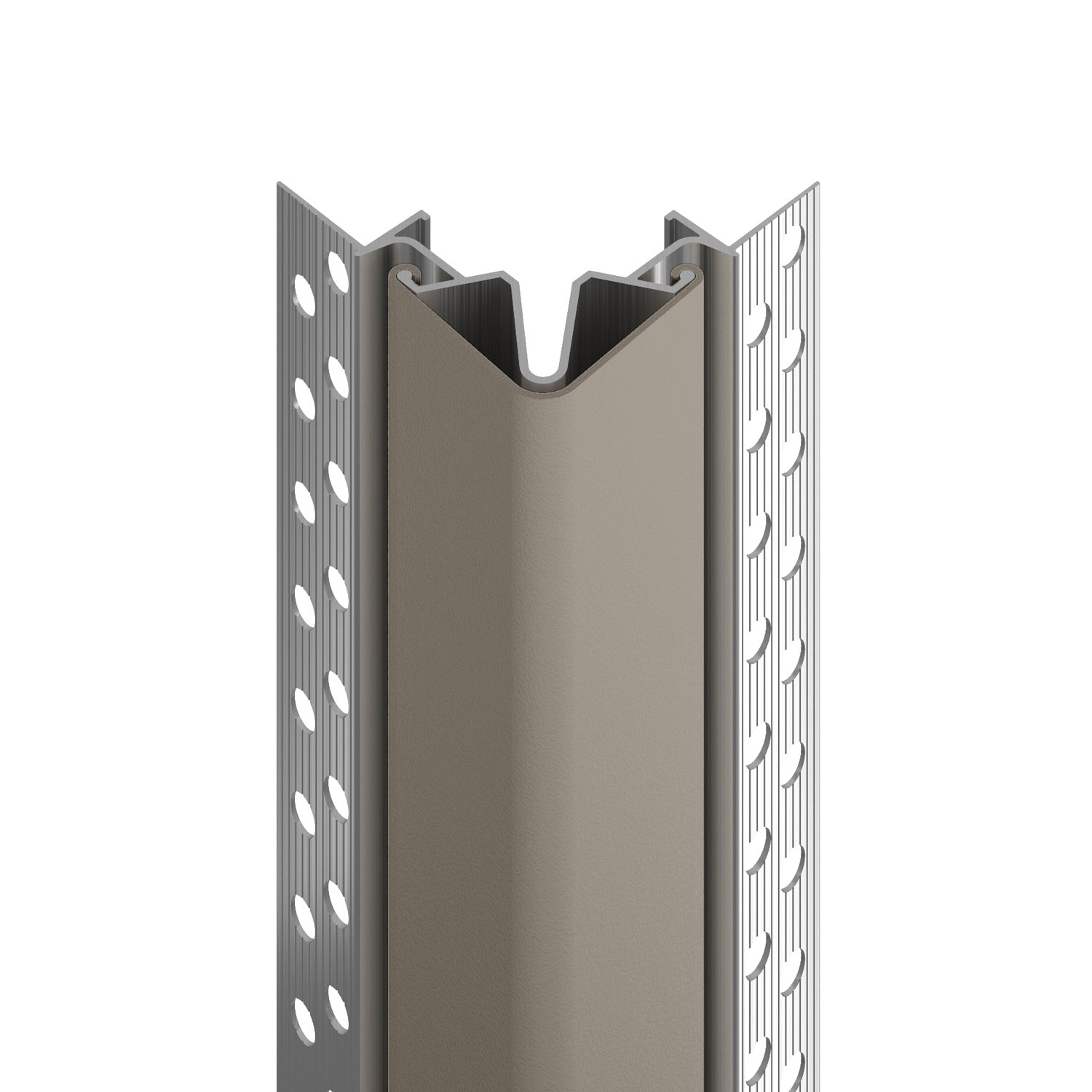 160F flush mount corner guard in shiprock gray