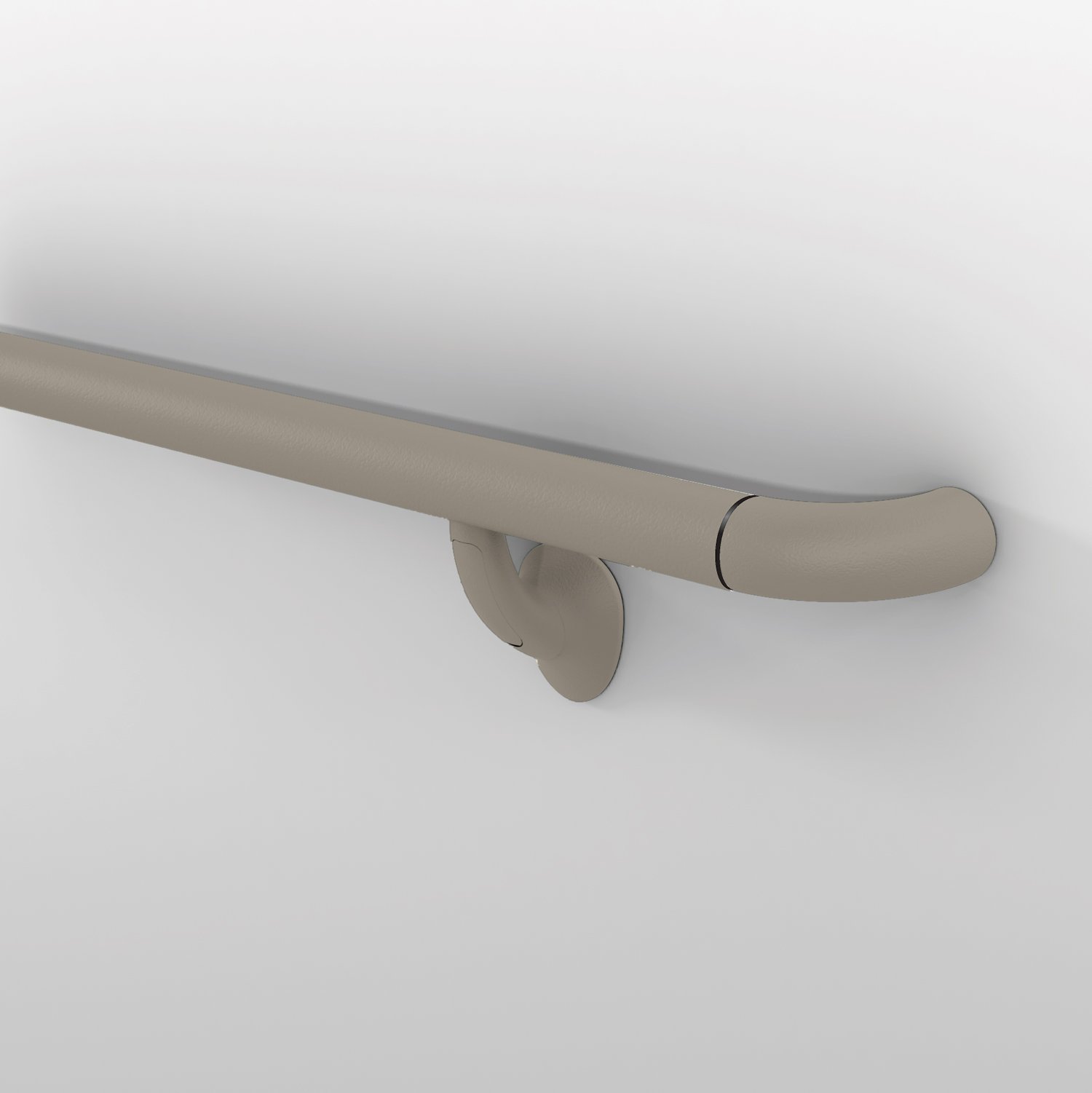 910 round handrail in shiprock gray