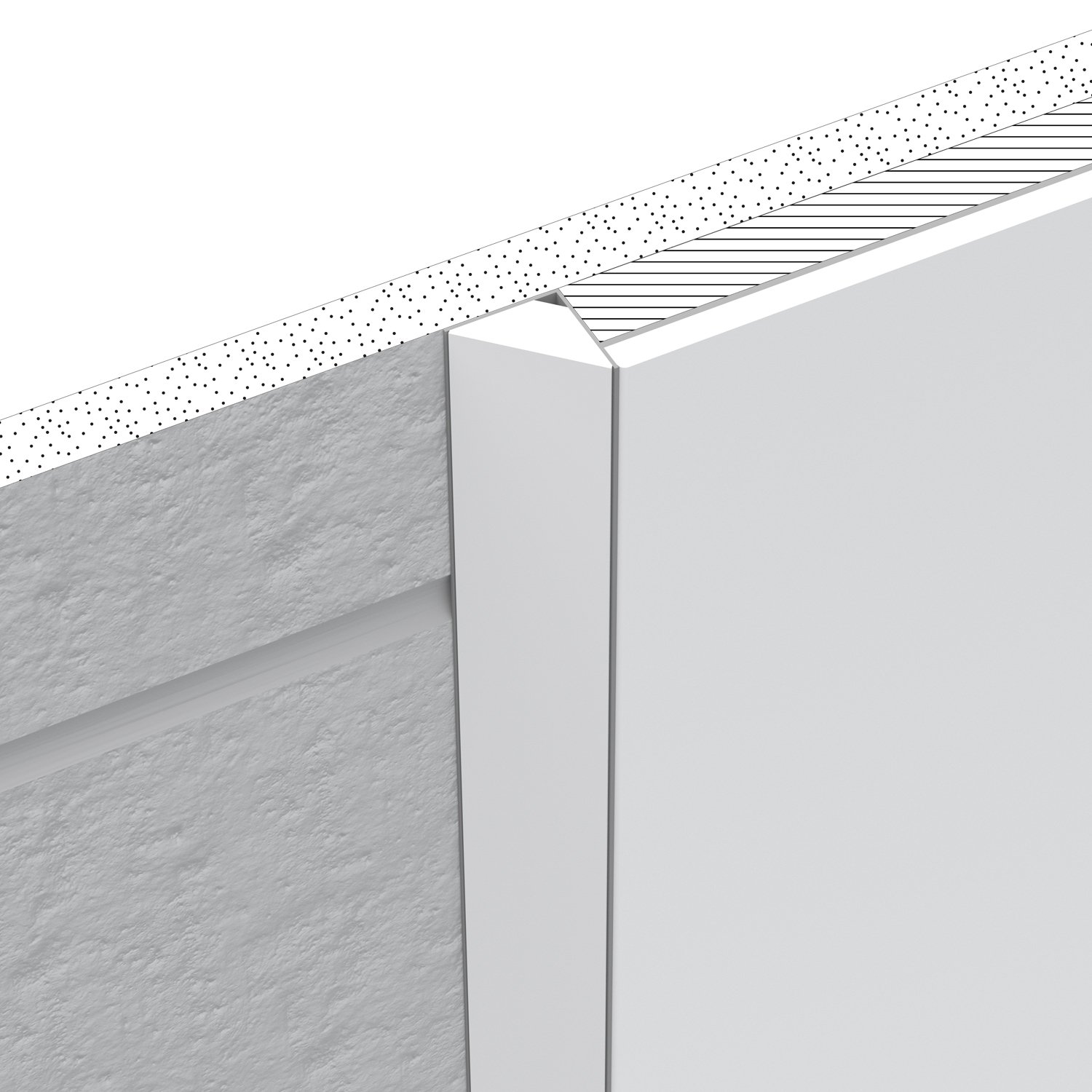 BioPrism shower wall with Beveled Edge Trim