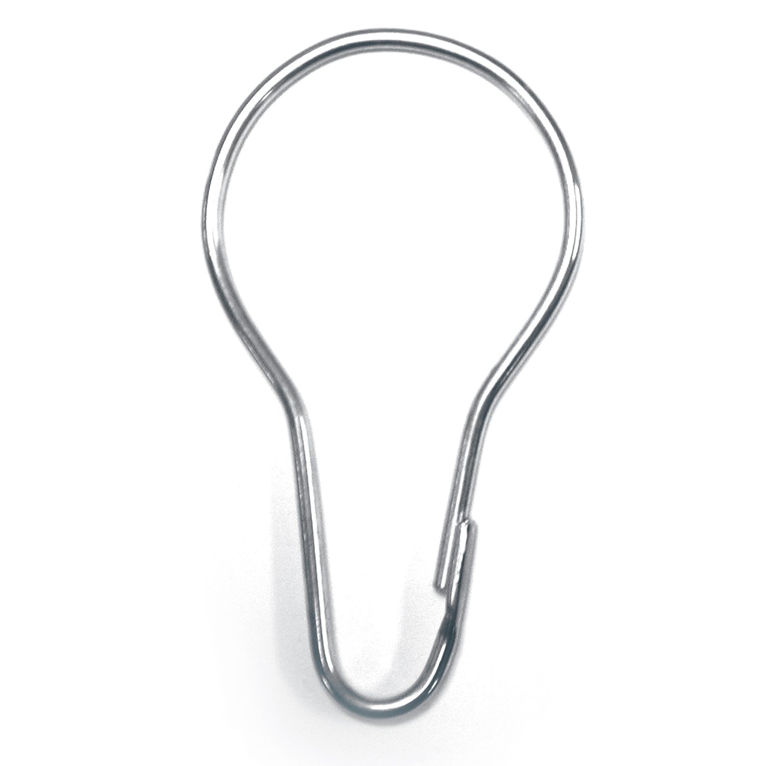 Commercial shower curtain chrome ring