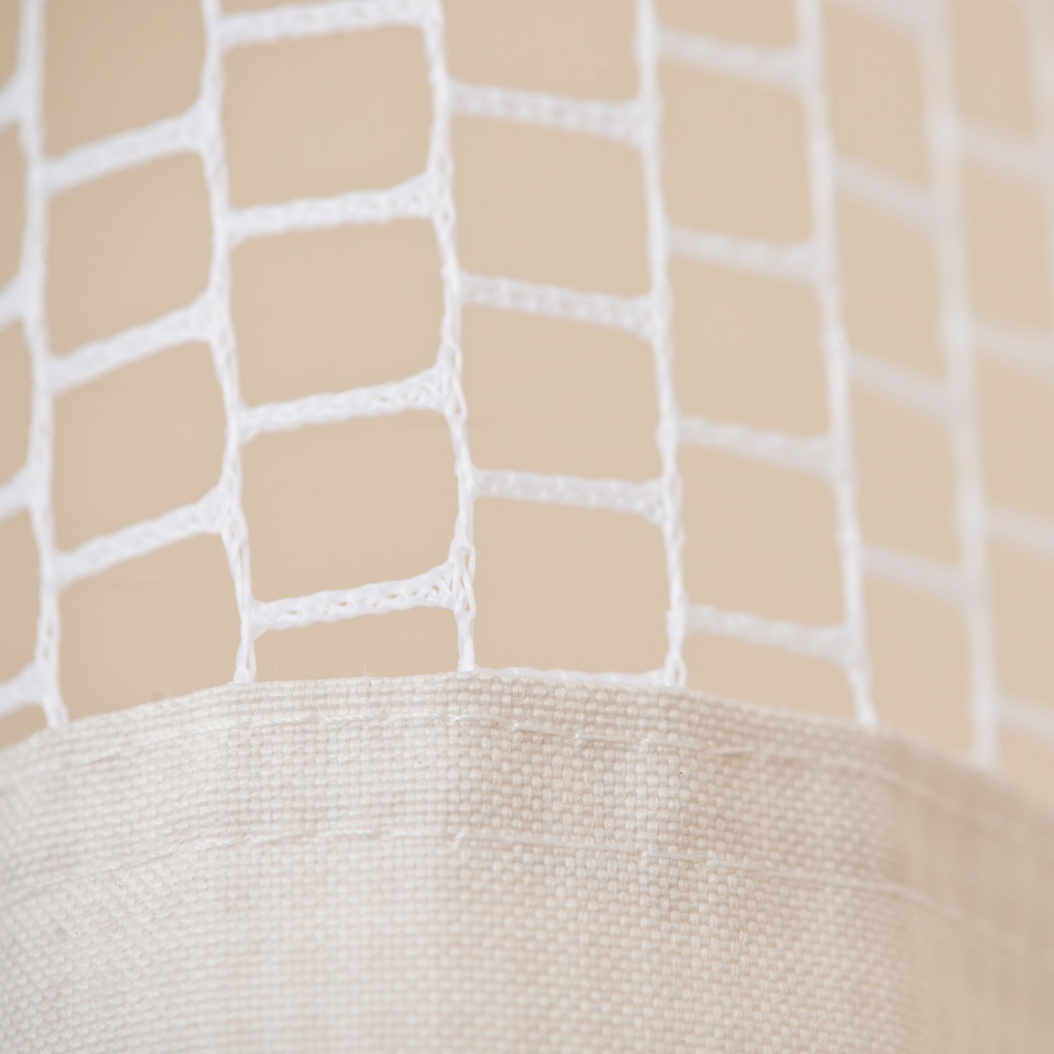 Cubicle curtain mesh close up view
