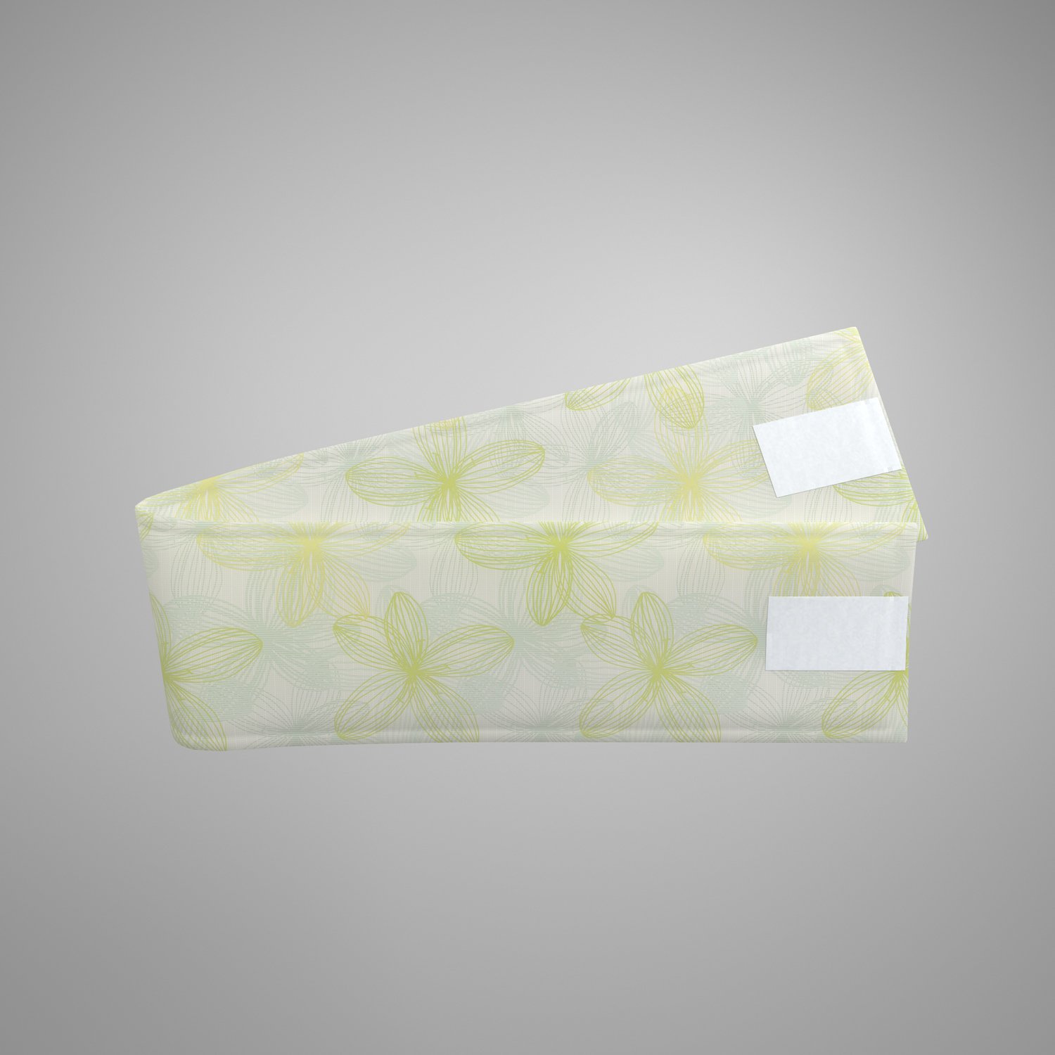 Cubicle curtain tie back with velcro