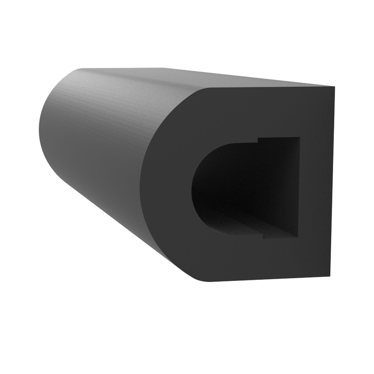 DW-Dock075-10 Rubber Wall Guard cut away view