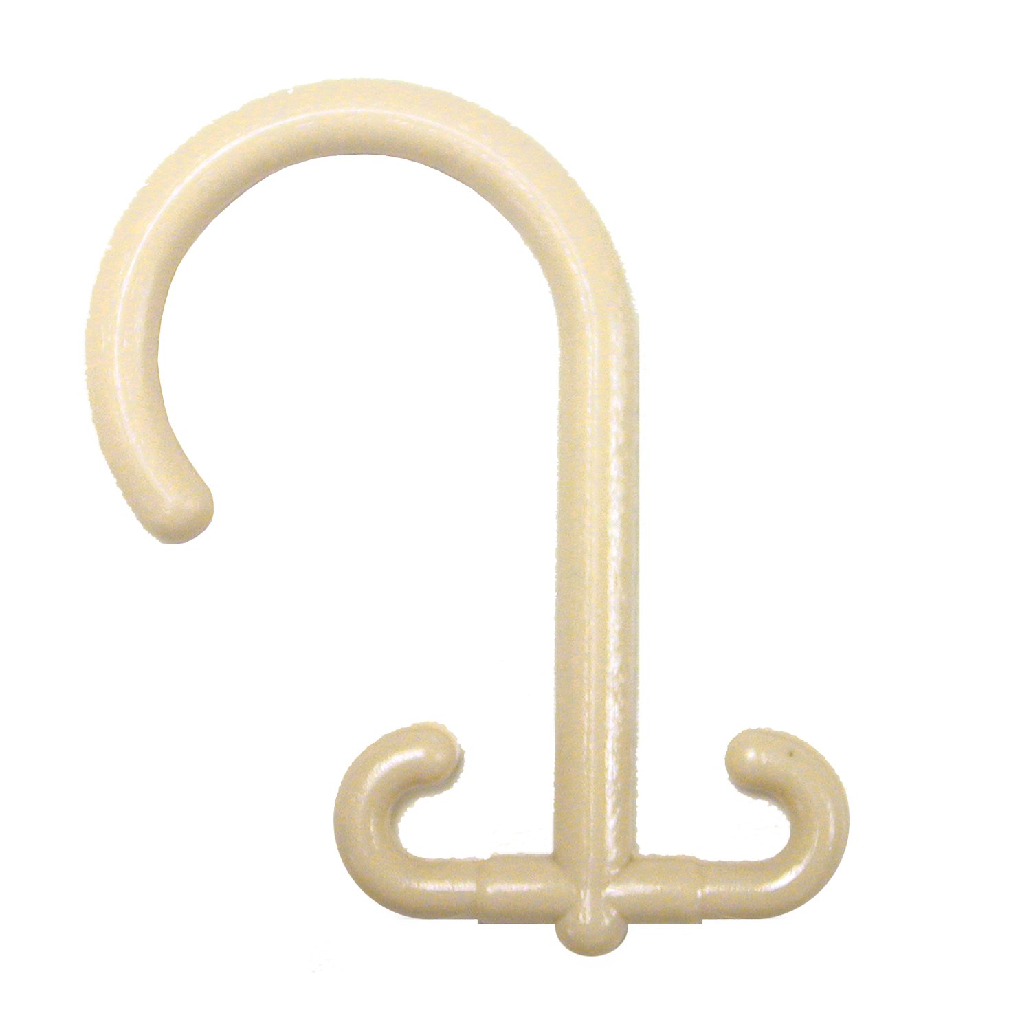 Commercial shower curtain double hook
