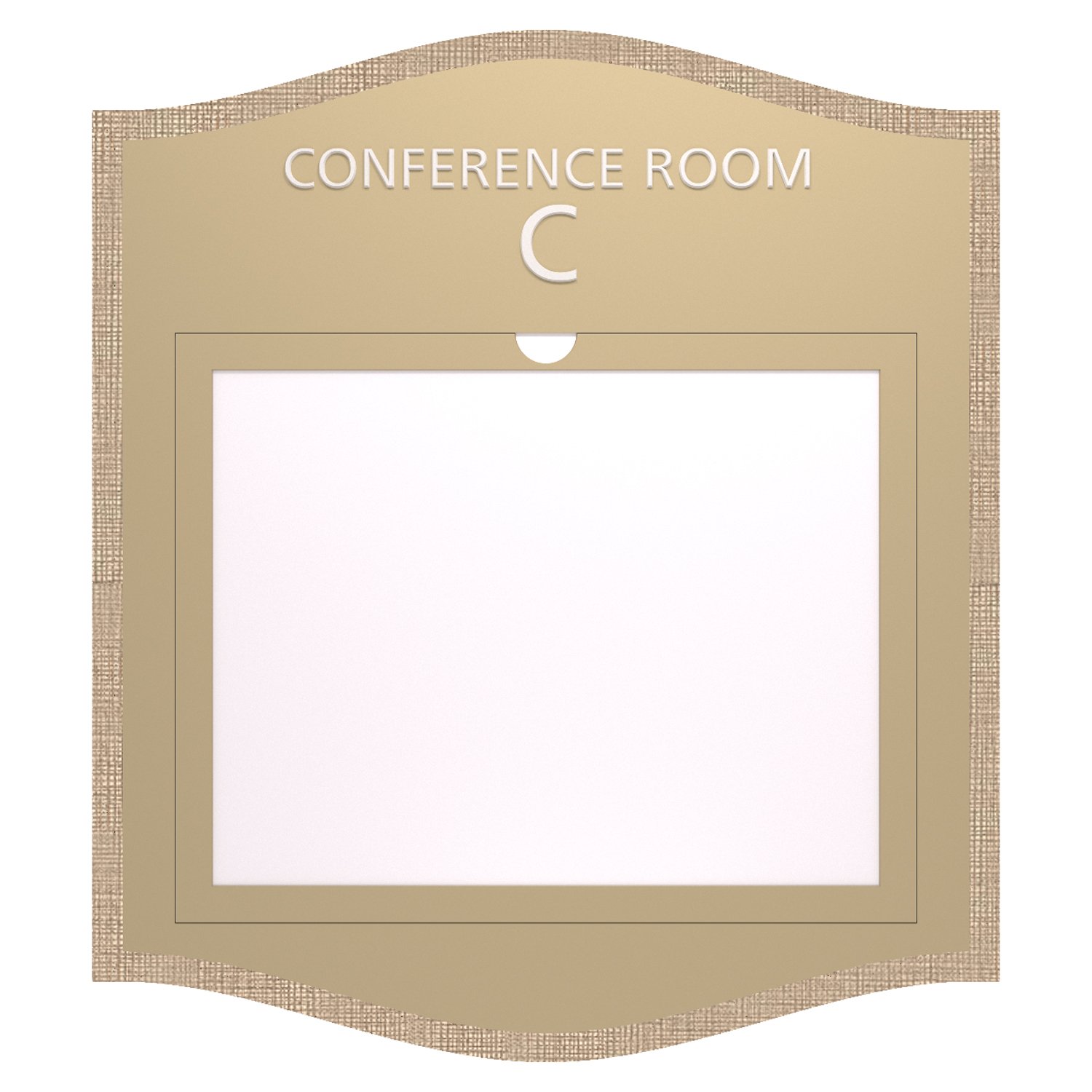 Conference room informational sign with open window in Savannah Standard Sign Design
