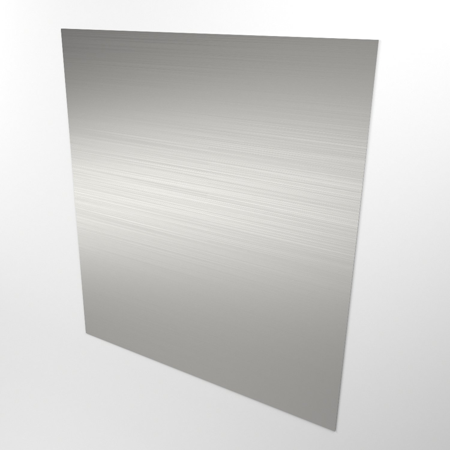 Single stainless steel wall panel view