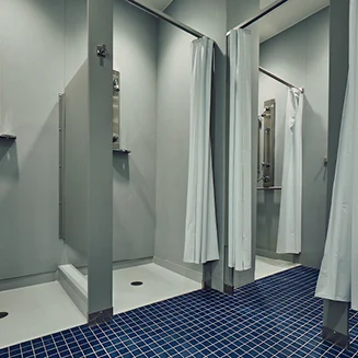 Solid Surface Showers