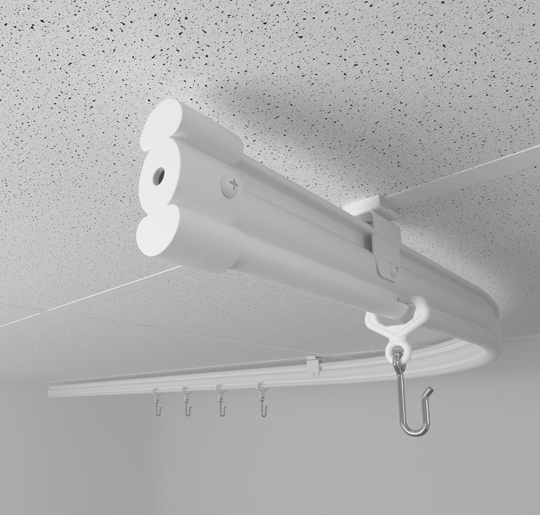 Cubicle Curtain Track + Accessories